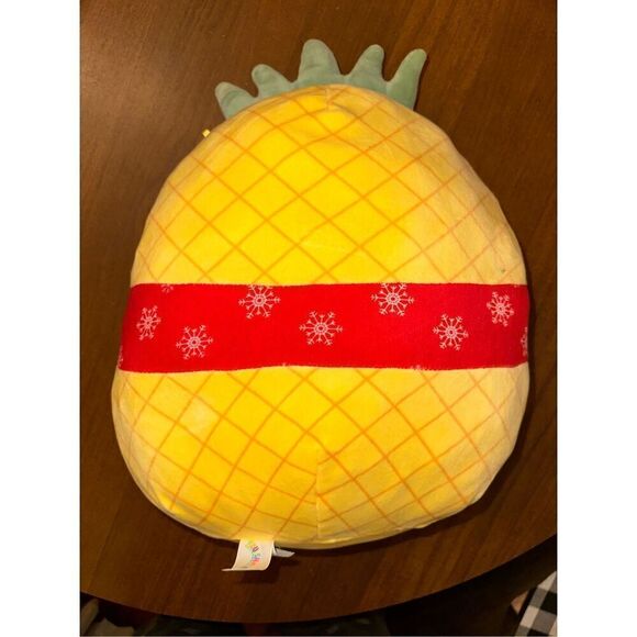 Squishmallows Maui The Pineapple with Christmas Scarf 14” Plush Soft Stuffed Toy - Picture 3 of 6